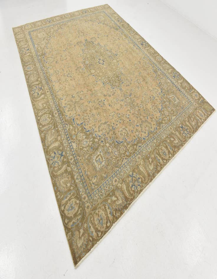 Detail image of  8' 10 x 11' 5  Hand Knotted Ultra Vintage Persian Wool Rug