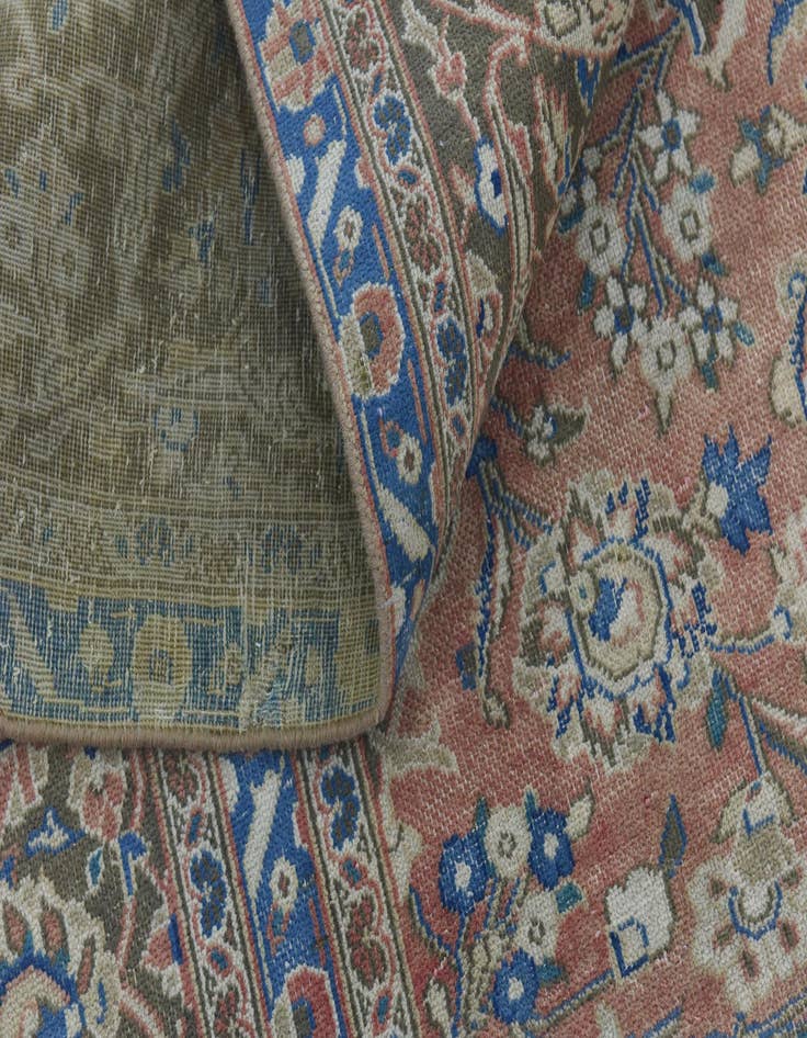 Detail image of  9' 9 x 13' 2  Hand Knotted Ultra Vintage Persian Wool Rug