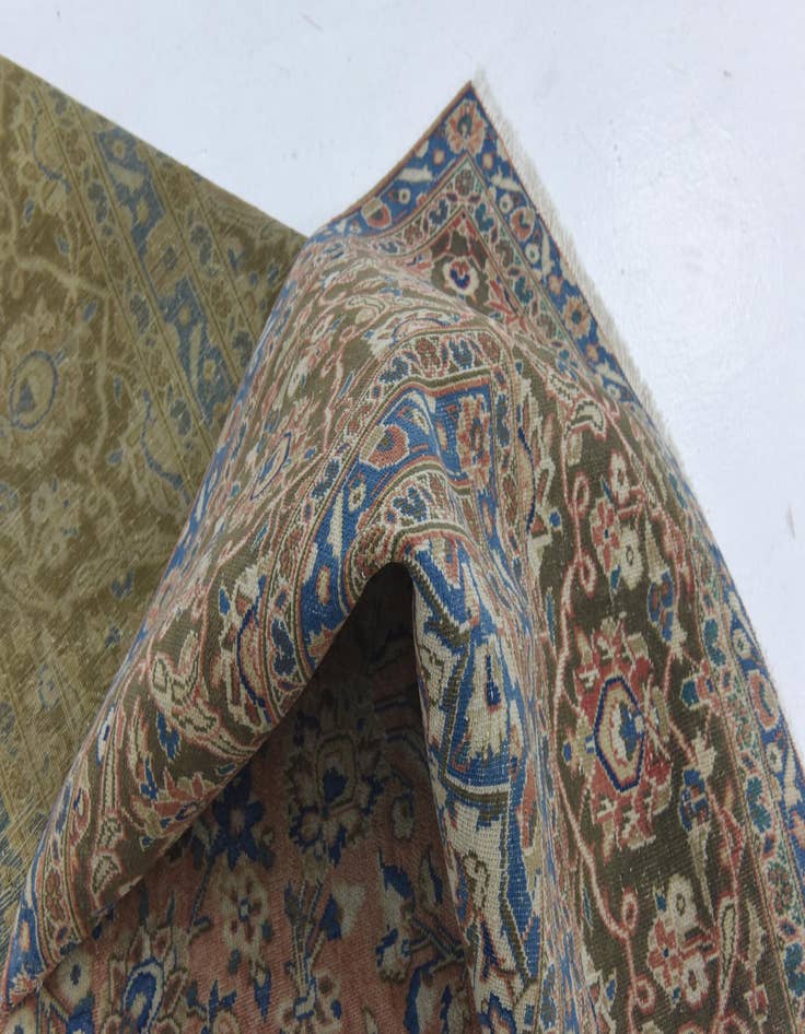 Detail image of  9' 9 x 13' 2  Hand Knotted Ultra Vintage Persian Wool Rug