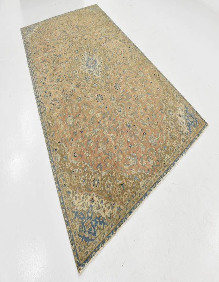 Detail image of  6' 9 x 11' 5  Hand Knotted Ultra Vintage Persian Wool Rug