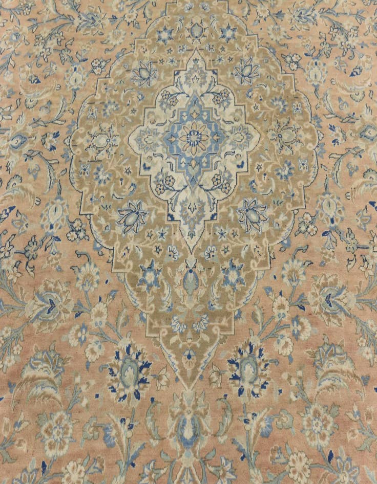 Detail image of  6' 9 x 11' 5  Hand Knotted Ultra Vintage Persian Wool Rug