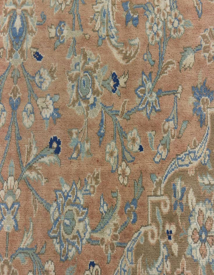 Detail image of  6' 9 x 11' 5  Hand Knotted Ultra Vintage Persian Wool Rug
