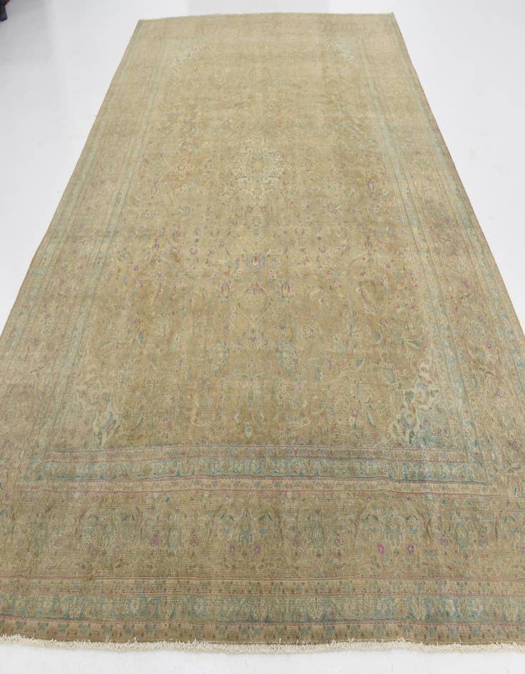 Detail image of  9' 7 x 12' 6  Hand Knotted Ultra Vintage Persian Wool Rug