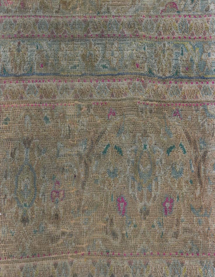 Detail image of  9' 7 x 12' 6  Hand Knotted Ultra Vintage Persian Wool Rug