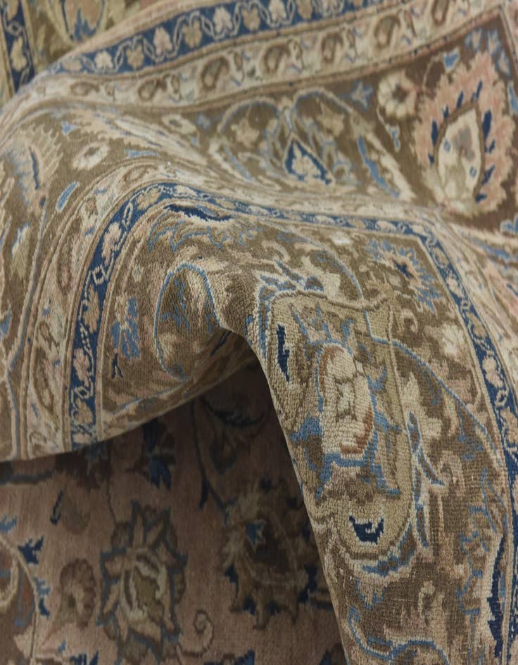 Detail image of  9' 4 x 12' 7  Hand Knotted Ultra Vintage Persian Wool Rug