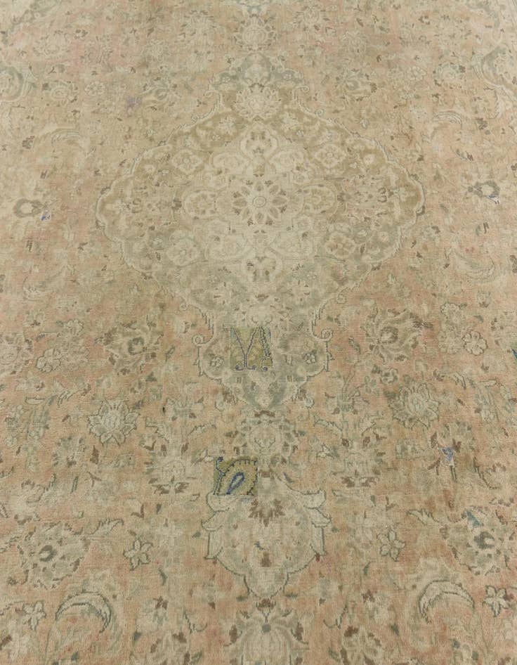 Detail image of  8' 7 x 12' 10  Hand Knotted Ultra Vintage Persian Wool Rug