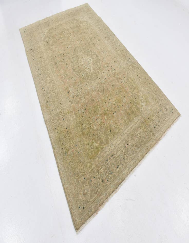 Detail image of  6' 2 x 9' 9  Hand Knotted Ultra Vintage Persian Wool Rug