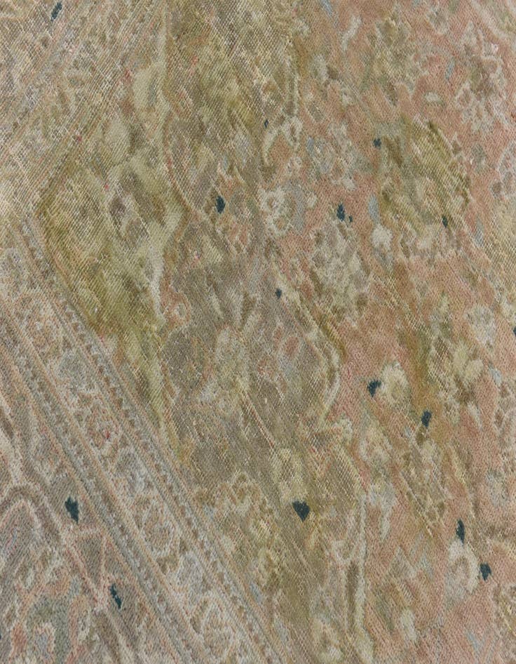 Detail image of  6' 2 x 9' 9  Hand Knotted Ultra Vintage Persian Wool Rug