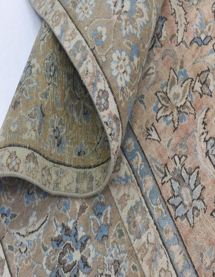 Detail image of  9' 3 x 13'  Hand Knotted Ultra Vintage Persian Wool Rug