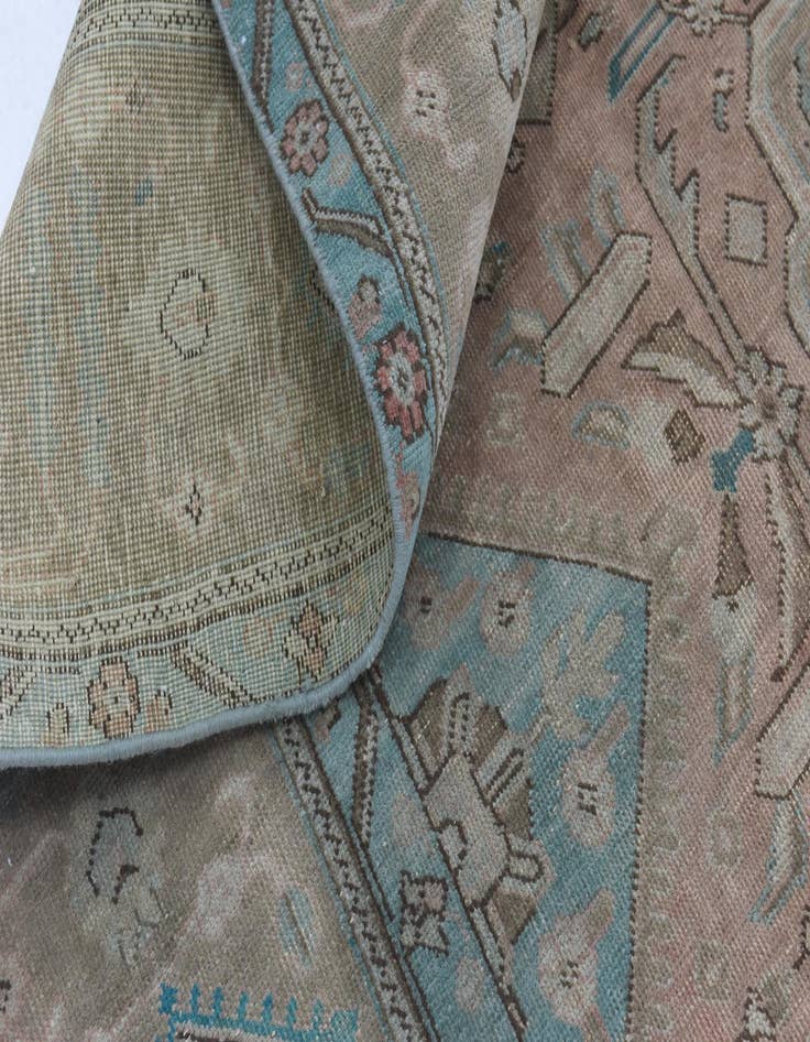 Detail image of  9' 2 x 12' 6  Hand Knotted Ultra Vintage Persian Wool Rug