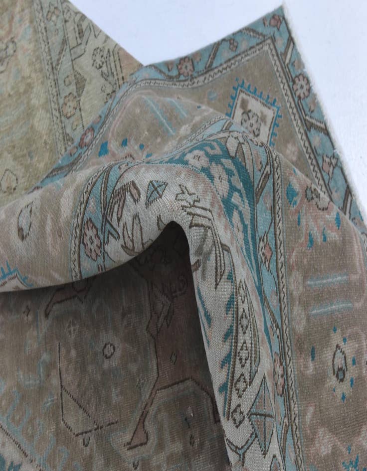 Detail image of  9' 2 x 12' 6  Hand Knotted Ultra Vintage Persian Wool Rug