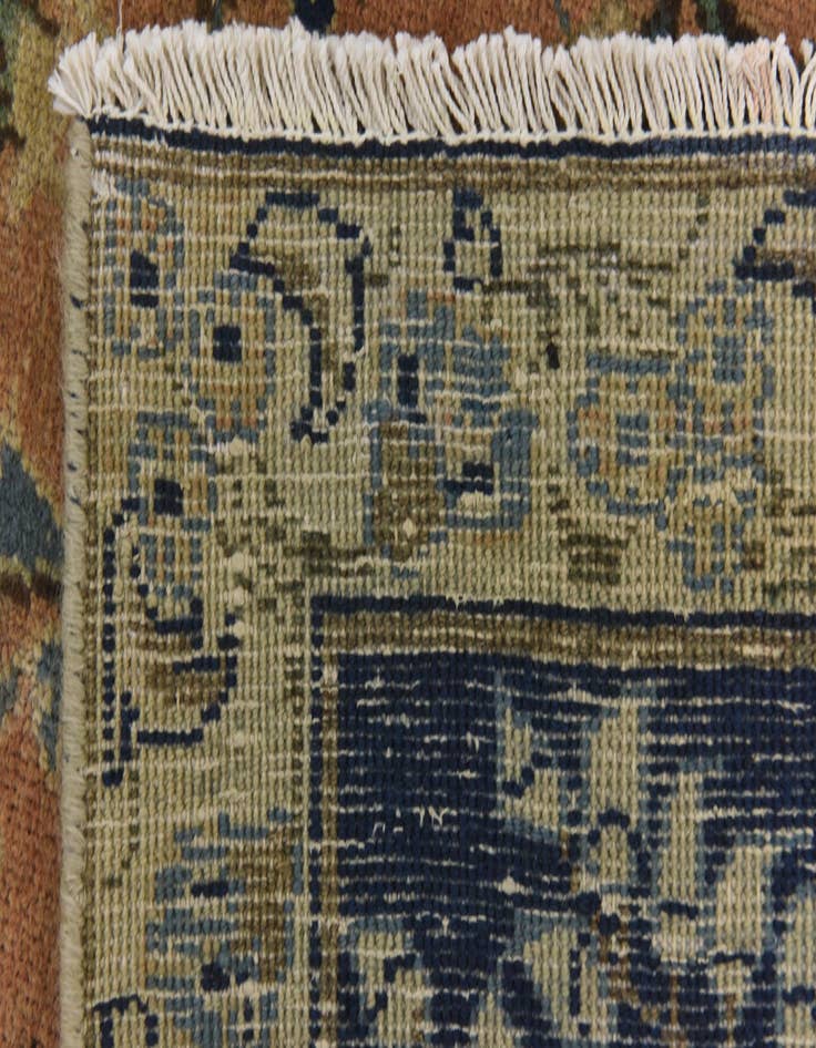 Detail image of  9' x 12' 5  Hand Knotted Ultra Vintage Persian Wool Rug