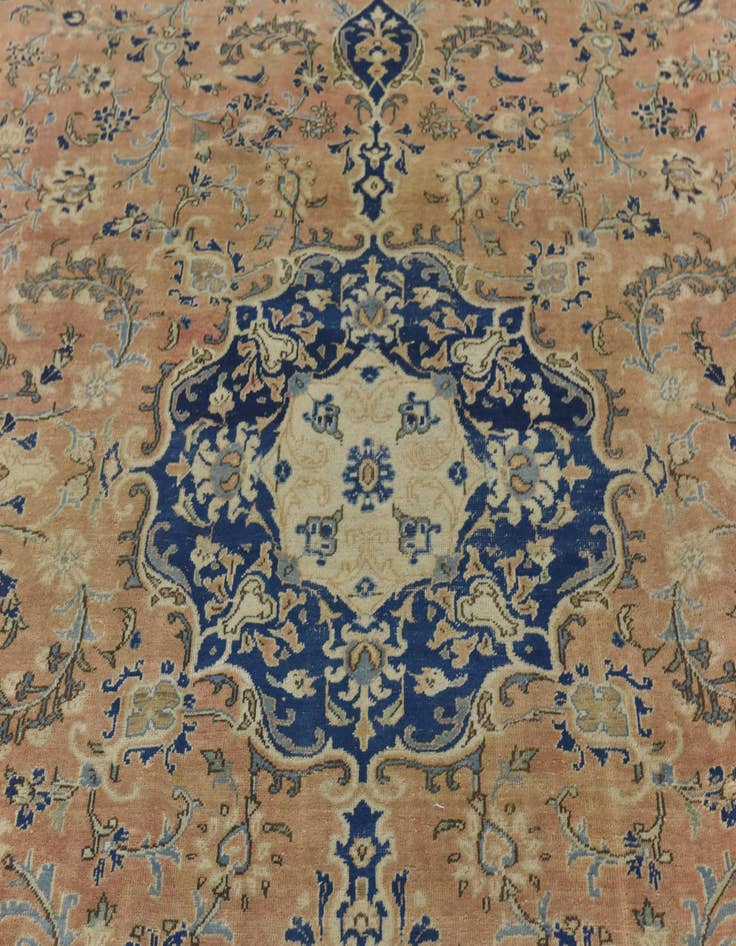 Detail image of  9' x 12' 5  Hand Knotted Ultra Vintage Persian Wool Rug