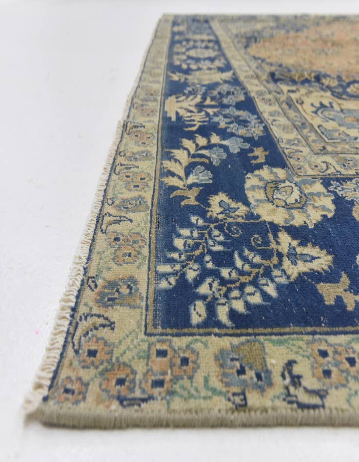 Detail image of  9' x 12' 5  Hand Knotted Ultra Vintage Persian Wool Rug