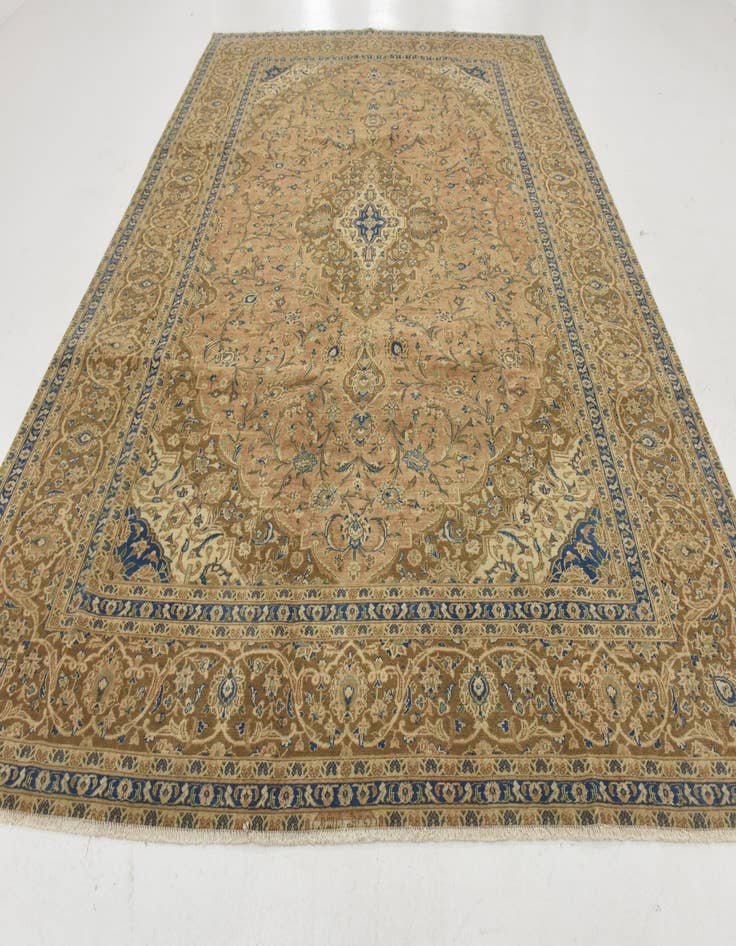 Detail image of  9' 5 x 12' 9  Hand Knotted Ultra Vintage Persian Wool Rug