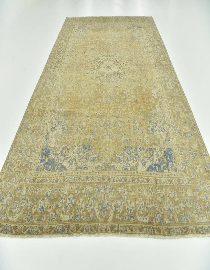 Detail image of  9' 1 x 13' 7  Hand Knotted Ultra Vintage Persian Wool Rug