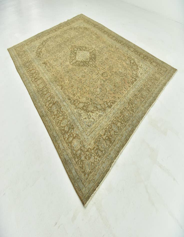 Detail image of  9' 8 x 12' 7  Hand Knotted Ultra Vintage Persian Wool Rug