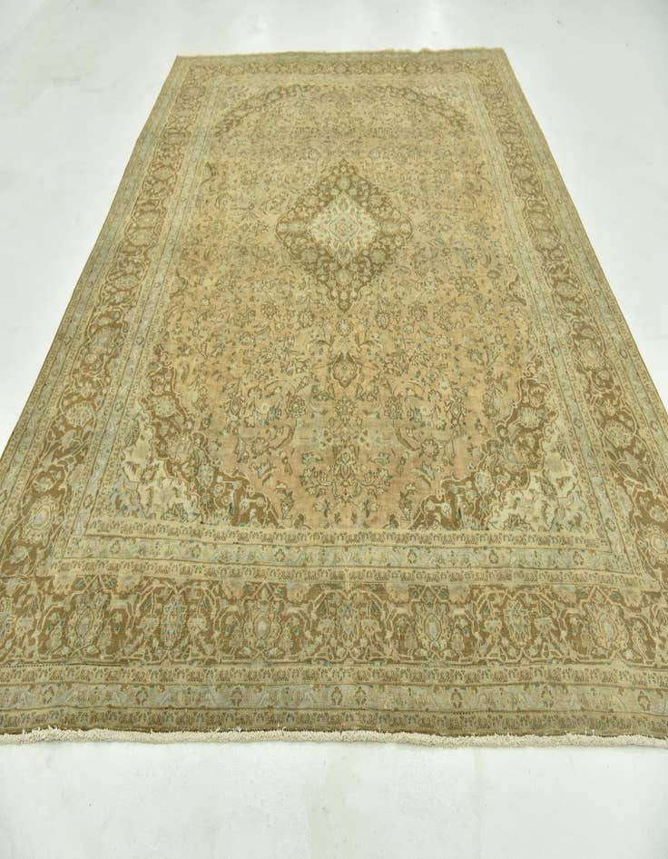 Detail image of  9' 8 x 12' 7  Hand Knotted Ultra Vintage Persian Wool Rug