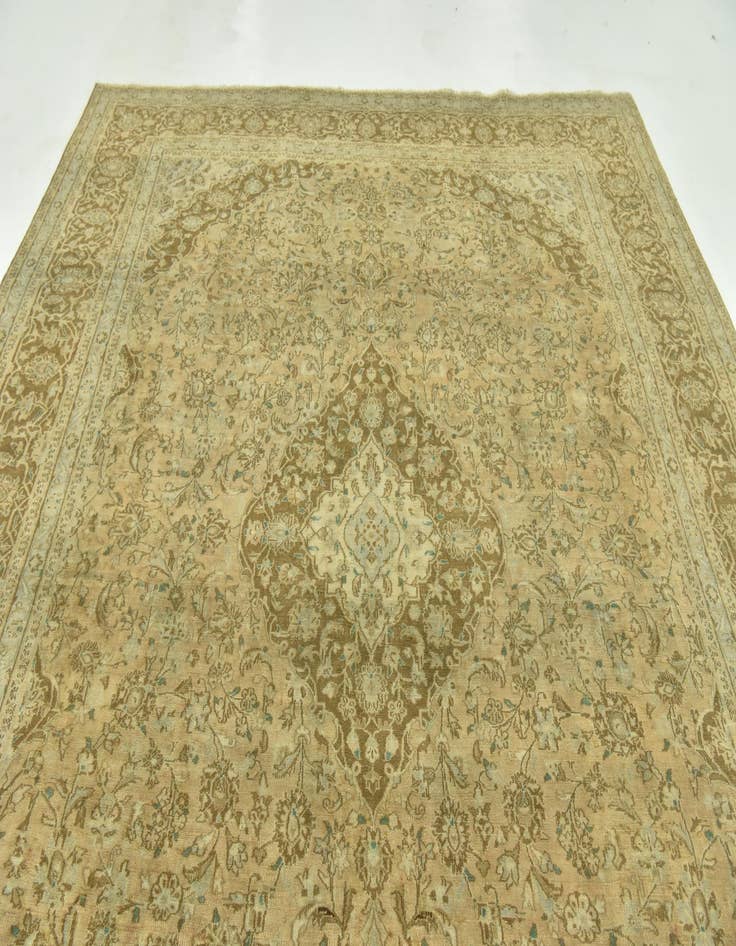 Detail image of  9' 8 x 12' 7  Hand Knotted Ultra Vintage Persian Wool Rug