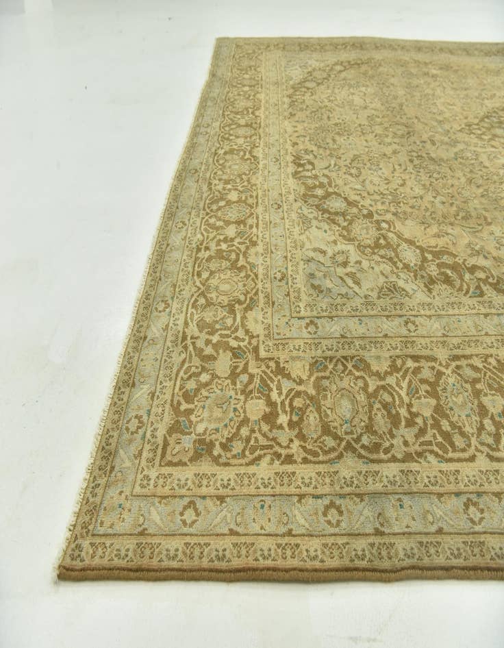 Detail image of  9' 8 x 12' 7  Hand Knotted Ultra Vintage Persian Wool Rug