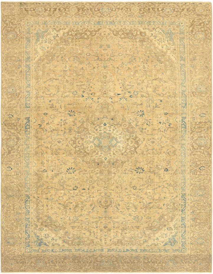  9' 5 x 14' 5  Hand Knotted Ultra Vintage Persian W...