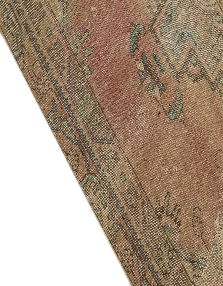 Detail image of  6' 7 x 9' 10  Hand Knotted Ultra Vintage Persian Wool Rug