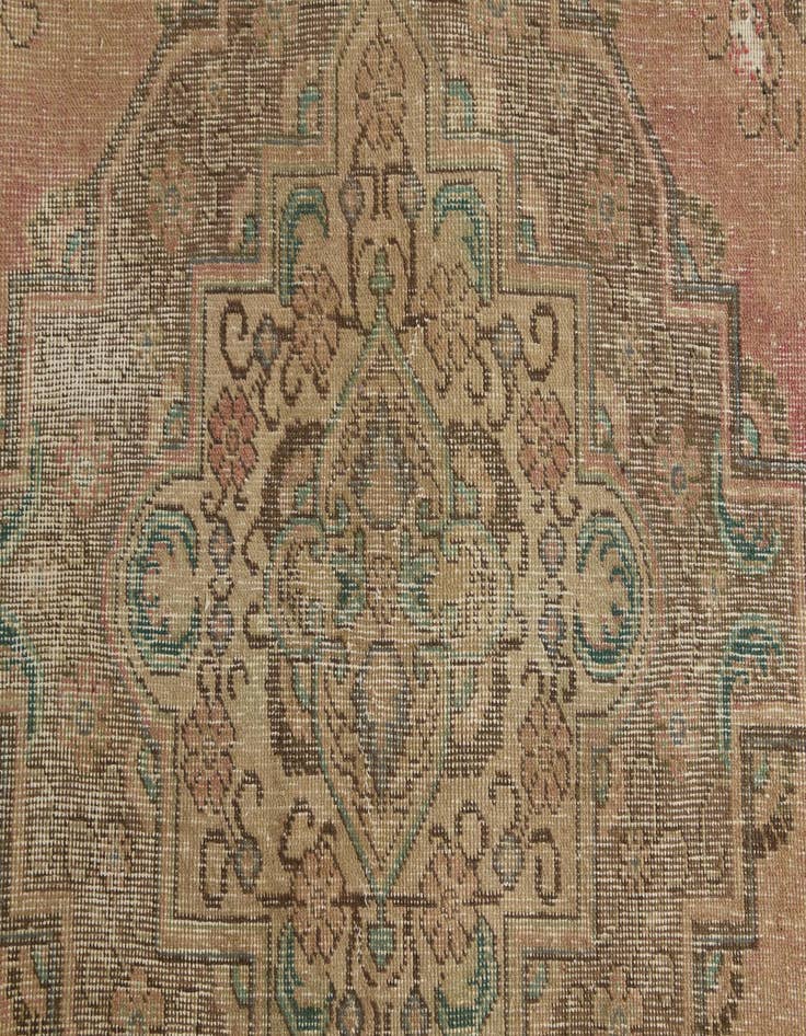 Detail image of  6' 7 x 9' 10  Hand Knotted Ultra Vintage Persian Wool Rug