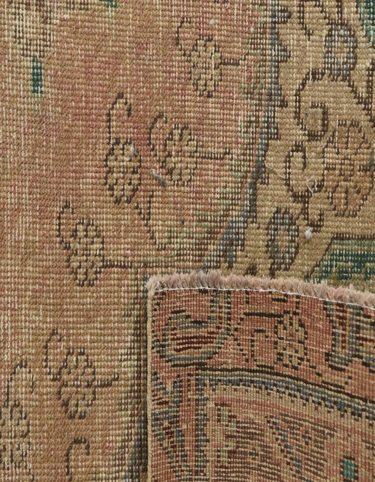 Detail image of  6' 7 x 9' 10  Hand Knotted Ultra Vintage Persian Wool Rug
