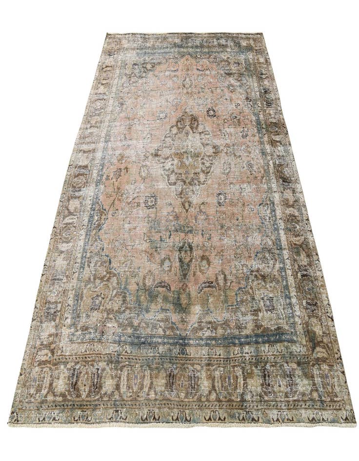 Detail image of  9' 10 x 12' 10  Hand Knotted Ultra Vintage Persian Wool Rug