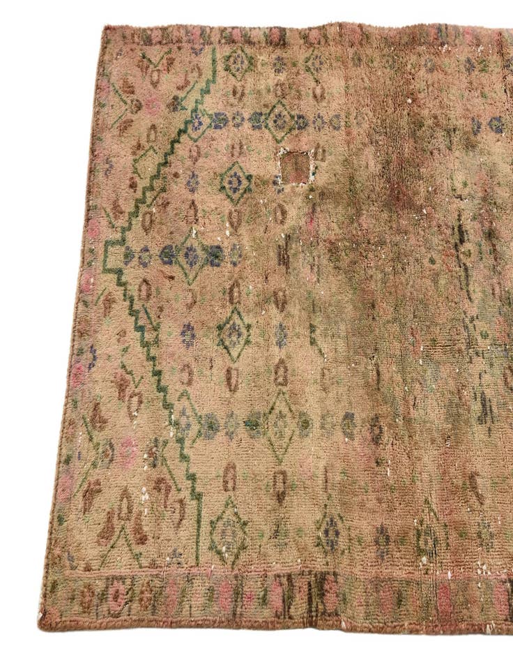 Detail image of  3' 1 x 4' 9  Hand Knotted Ultra Vintage Persian Wool Rug