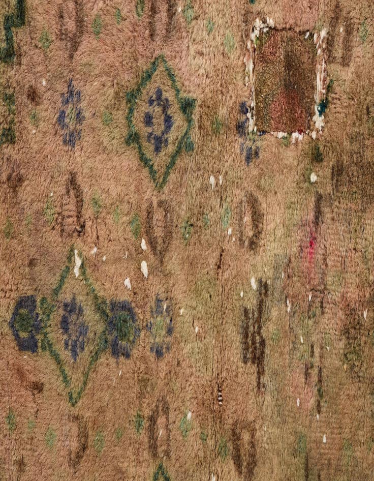 Detail image of  3' 1 x 4' 9  Hand Knotted Ultra Vintage Persian Wool Rug
