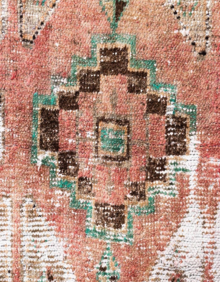 Detail image of  3' 5 x 6'  Hand Knotted Ultra Vintage Persian Wool Rug