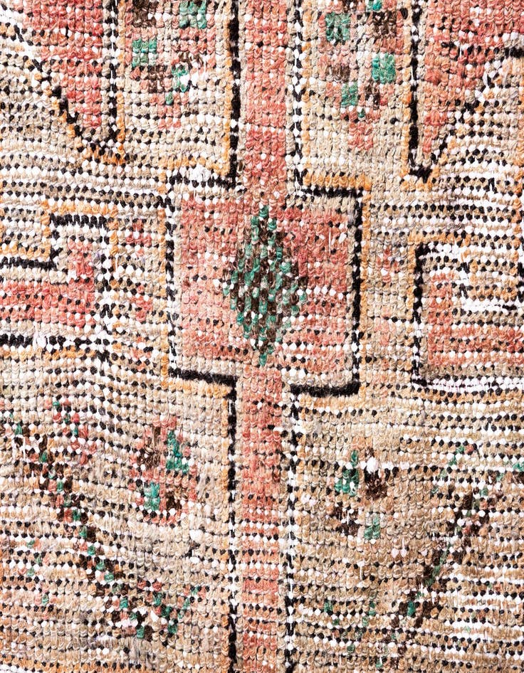 Detail image of  3' 5 x 6'  Hand Knotted Ultra Vintage Persian Wool Rug