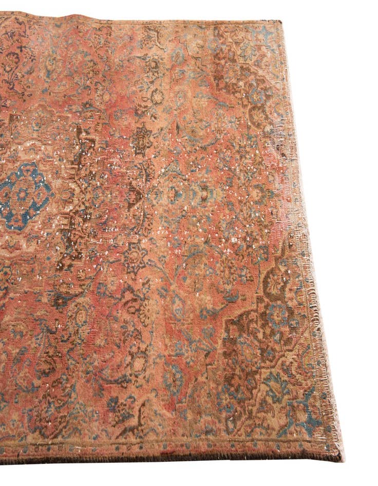 Detail image of  4' x 6' 7  Hand Knotted Ultra Vintage Persian Wool Rug