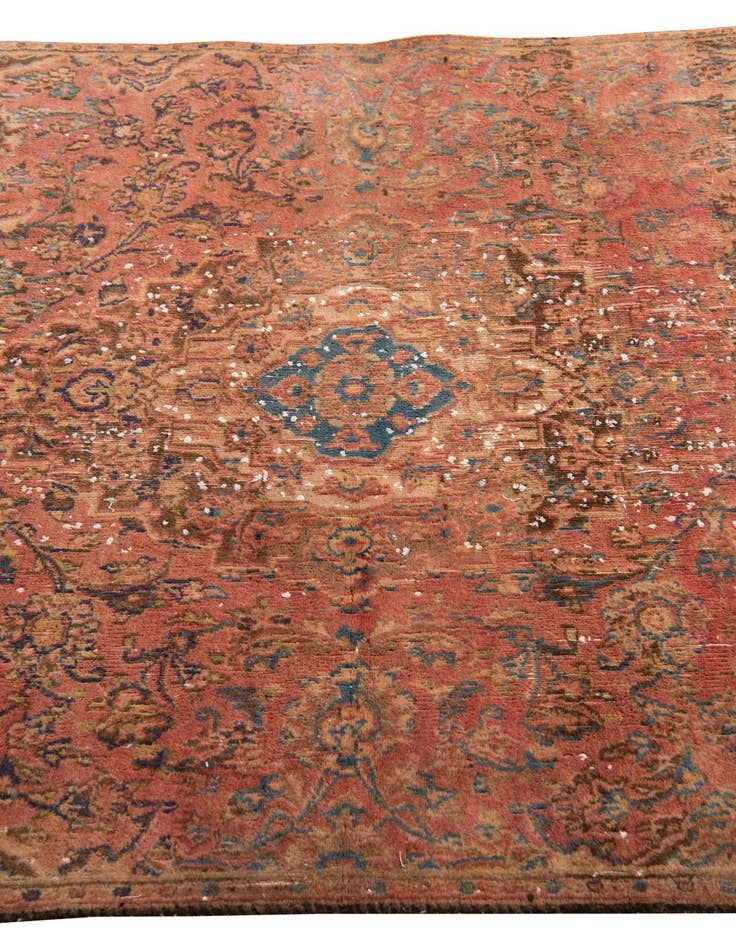 Detail image of  4' x 6' 7  Hand Knotted Ultra Vintage Persian Wool Rug