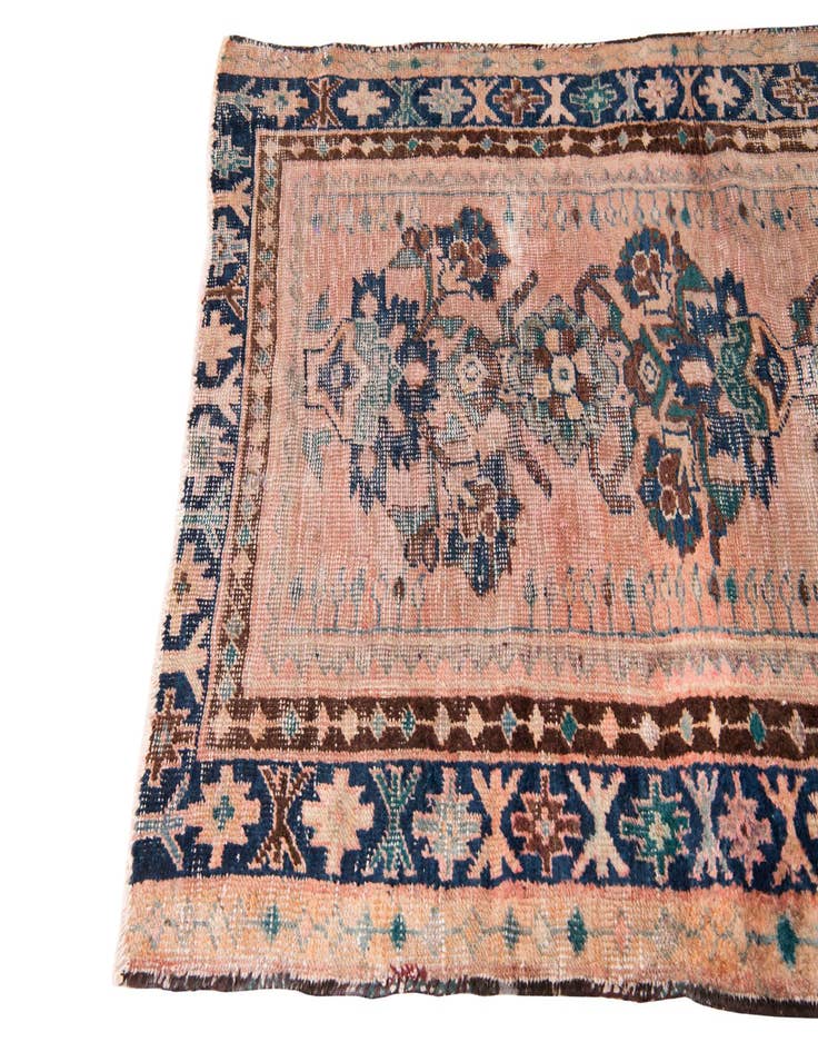 Detail image of  4' 4 x 6' 8  Hand Knotted Ultra Vintage Persian Wool Rug