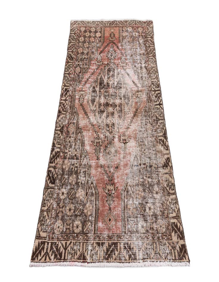 Detail image of  3' 10 x 6' 4  Hand Knotted Ultra Vintage Persian Wool Rug