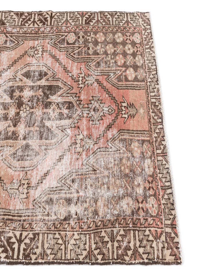 Detail image of  3' 10 x 6' 4  Hand Knotted Ultra Vintage Persian Wool Rug