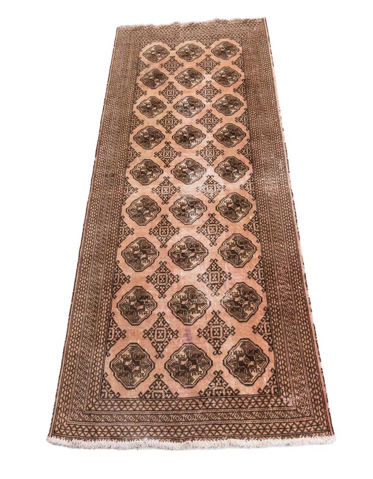 Detail image of  4' 4 x 6' 1  Hand Knotted Ultra Vintage Persian Wool Rug