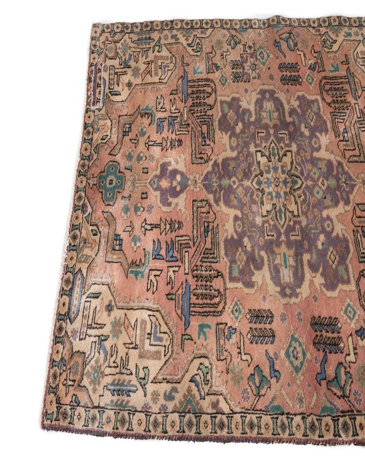 Detail image of  3' 8 x 5' 4  Hand Knotted Ultra Vintage Persian Wool Rug