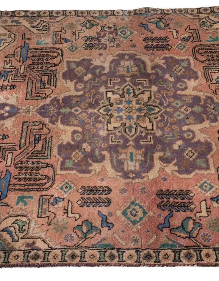 Detail image of  3' 8 x 5' 4  Hand Knotted Ultra Vintage Persian Wool Rug