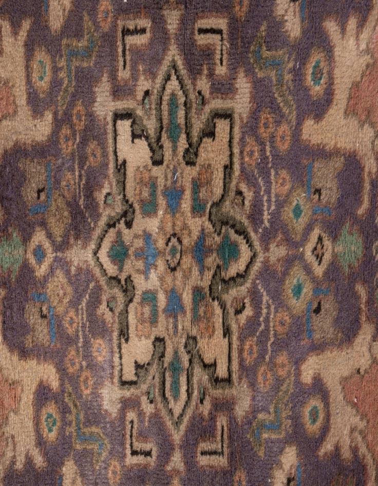 Detail image of  3' 8 x 5' 4  Hand Knotted Ultra Vintage Persian Wool Rug