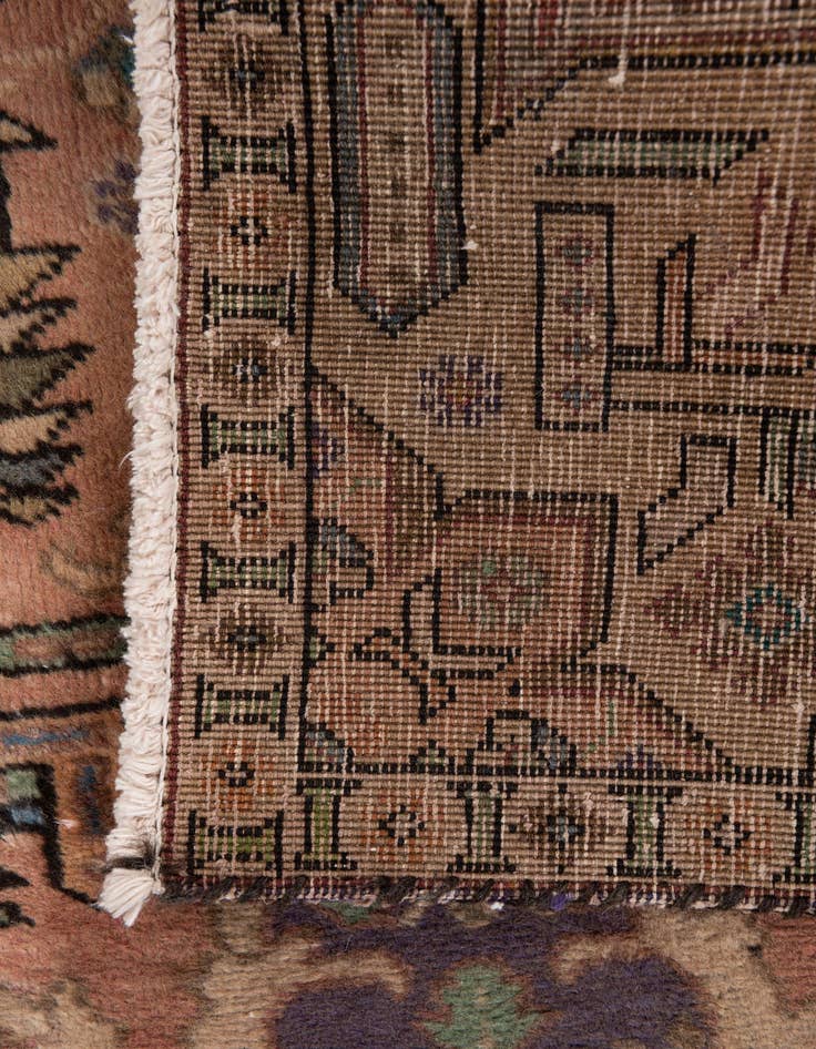 Detail image of  3' 8 x 5' 4  Hand Knotted Ultra Vintage Persian Wool Rug