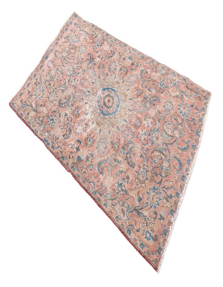 Detail image of  3' x 4' 10  Hand Knotted Ultra Vintage Persian Wool Rug