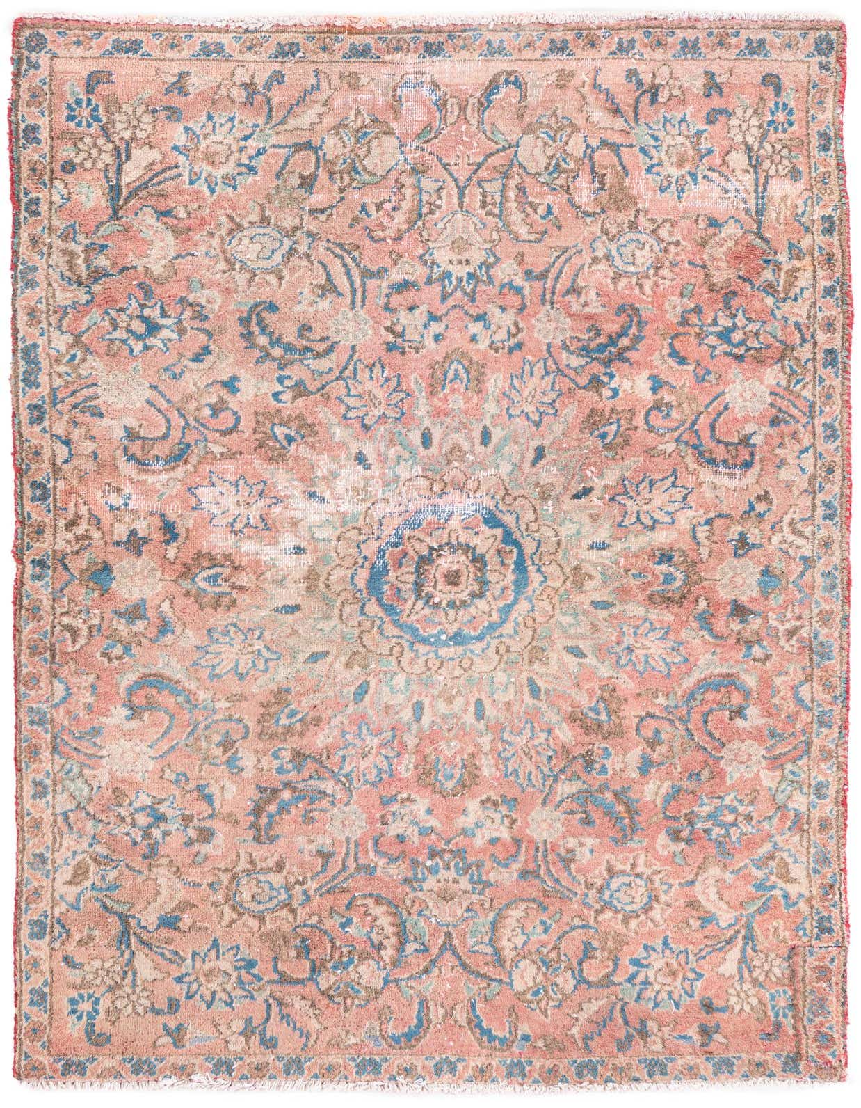 Primary image  3' x 4' 10  Hand Knotted Ultra Vintage Persian Wool Rug