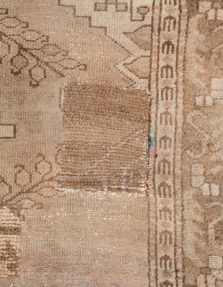 Detail image of  4' 1 x 6' 5  Hand Knotted Ultra Vintage Persian Wool Rug