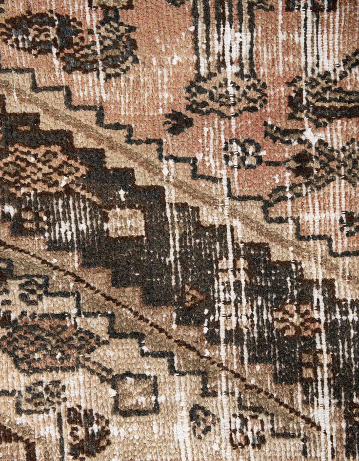 Detail image of  6' 2 x 10'  Hand Knotted Ultra Vintage Persian Wool Rug