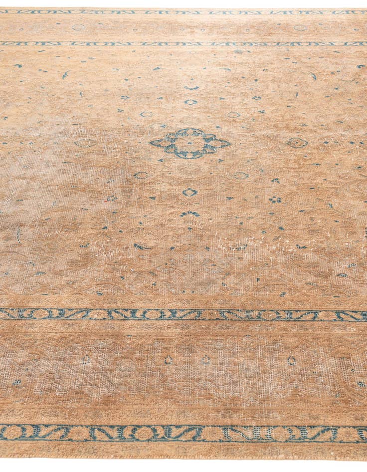 Detail image of  7' 8 x 11' 2  Hand Knotted Ultra Vintage Persian Wool Rug