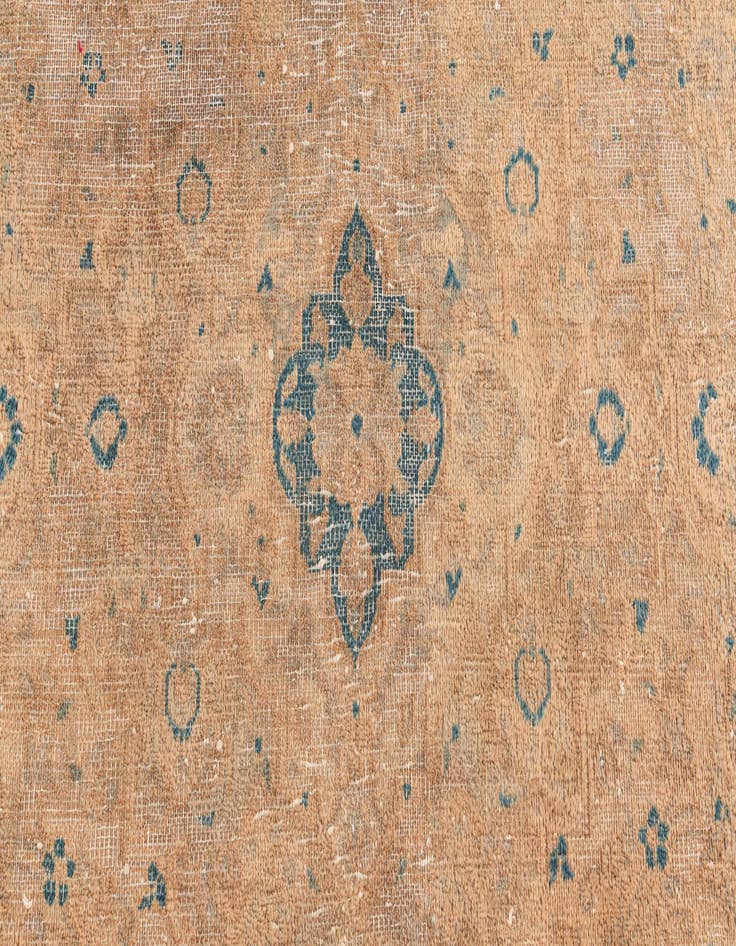 Detail image of  7' 8 x 11' 2  Hand Knotted Ultra Vintage Persian Wool Rug
