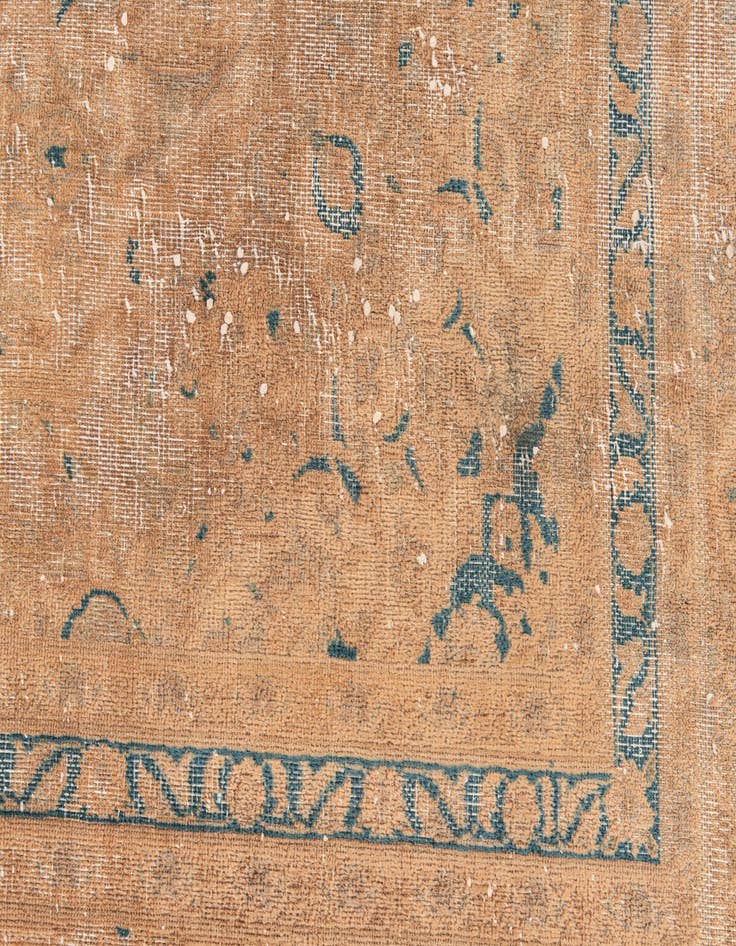 Detail image of  7' 8 x 11' 2  Hand Knotted Ultra Vintage Persian Wool Rug